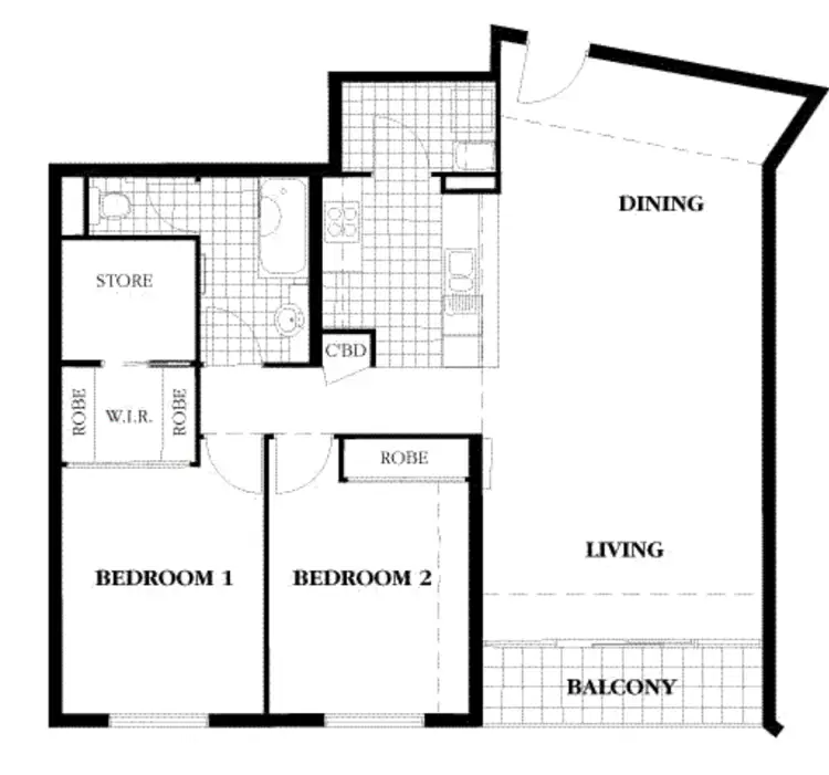 Floorplan of Homely apartment listing, 337/299 Spring St, Melbourne VIC 3000