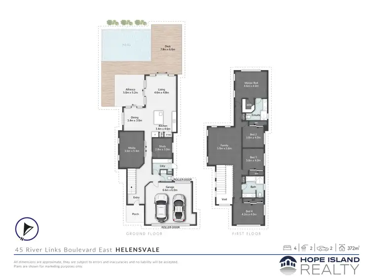 Floorplan of Homely house listing, 45 River Links Boulevard East, Helensvale QLD 4212