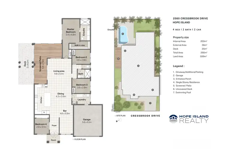 Floorplan of Homely house listing, 2560 Cressbrook Drive, Hope Island QLD 4212