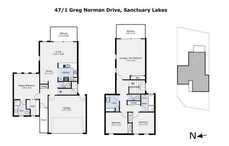 Floorplan of Homely house listing, 47/1 Greg Norman Drive, Point Cook VIC 3030