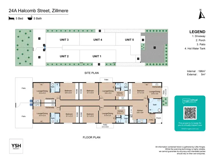 Floorplan of Homely apartment listing, 5/24a Halcomb St, Zillmere QLD 4034
