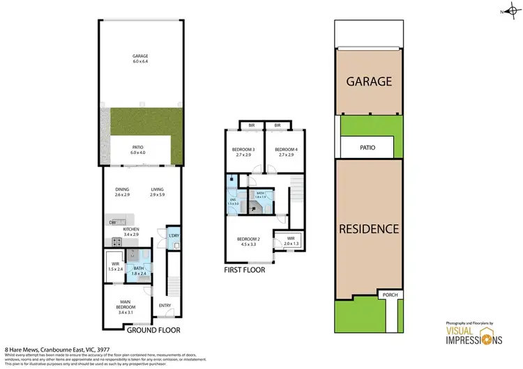 Floorplan of Homely townhouse listing, 8 Hare Mews, Cranbourne East VIC 3977