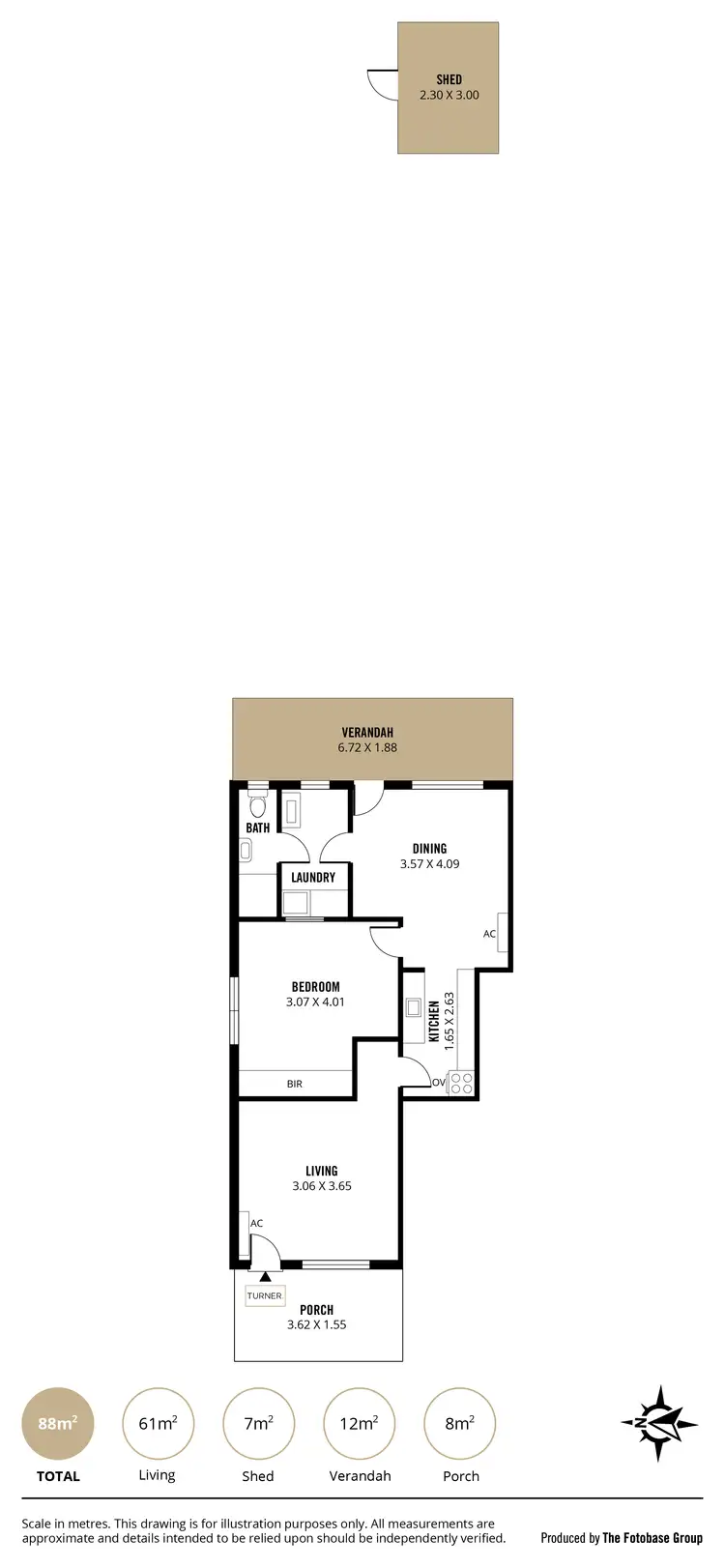 Floorplan of Homely house listing, 2/7 Rushworth Ave, Brooklyn Park SA 5032