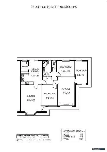 Floorplan of Homely house listing, 3/8A First Street, Nuriootpa SA 5355