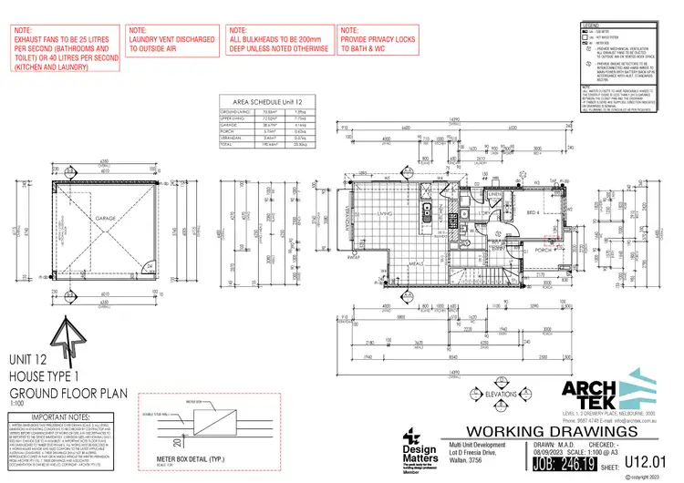 Floorplan of Homely townhouse listing, 1 Freesia Drive, Wallan VIC 3756