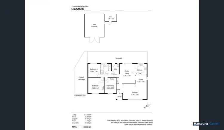 Floorplan of Homely house listing, 31 Gunnawarra Crescent, Craigmore SA 5114