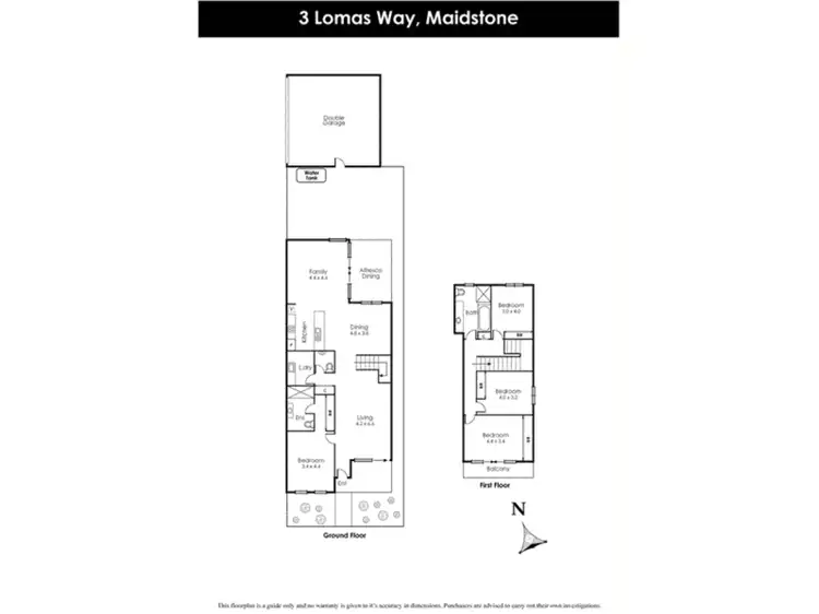 Floorplan of Homely house listing, 3 Lomas Way, Maidstone VIC 3012