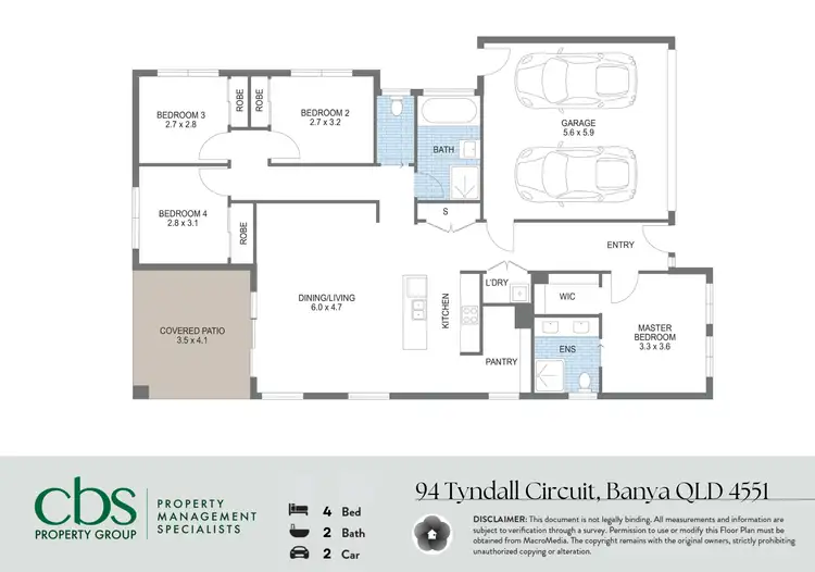 Floorplan of Homely house listing, 94 Tyndall Circuit, Banya QLD 4551