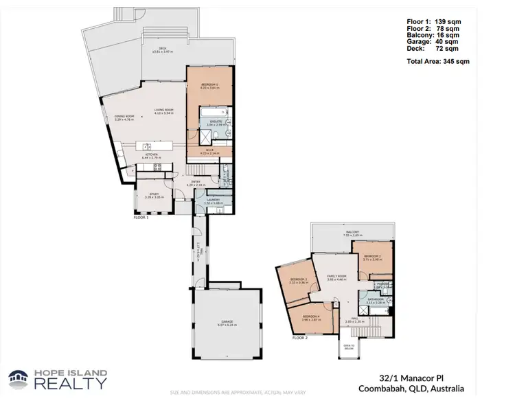 Floorplan of Homely house listing, 32/1 Manacor Place, Coombabah QLD 4216