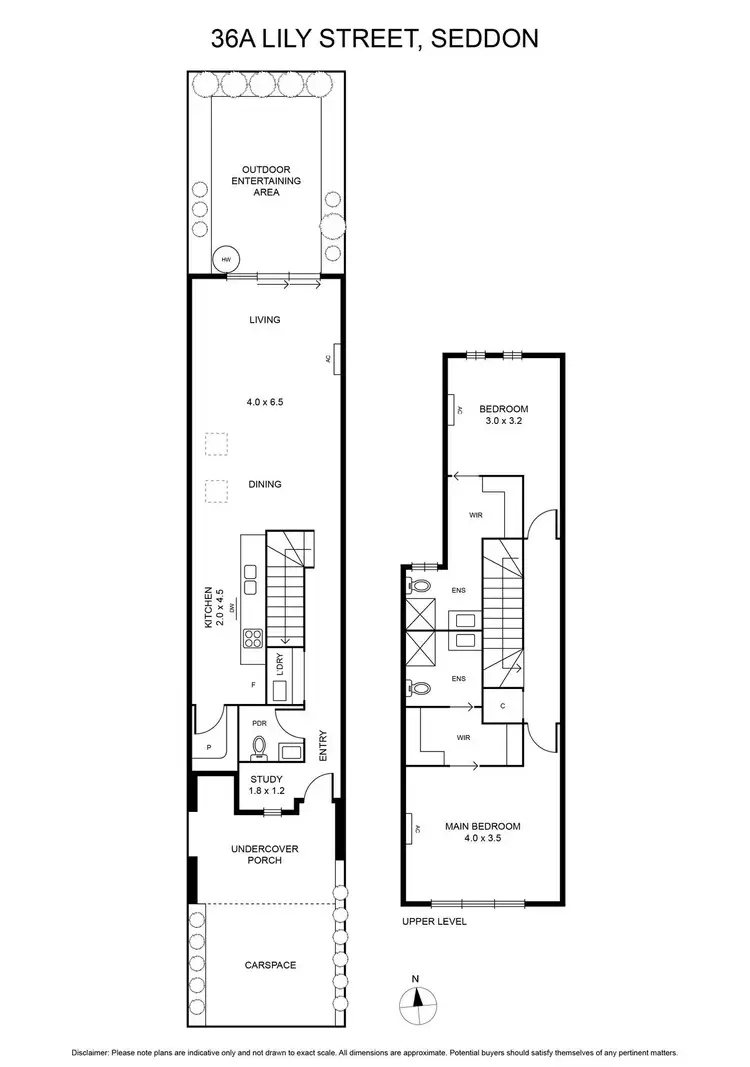 Floorplan of Homely townhouse listing, 36A Lily Street, Seddon VIC 3011