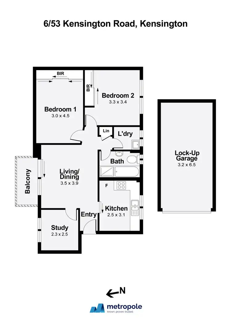 Floorplan of Homely apartment listing, 6/53 Kensington Road, Kensington NSW 2033