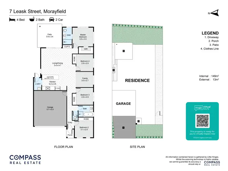 Floorplan of Homely house listing, 7 Leask Street, Morayfield QLD 4506