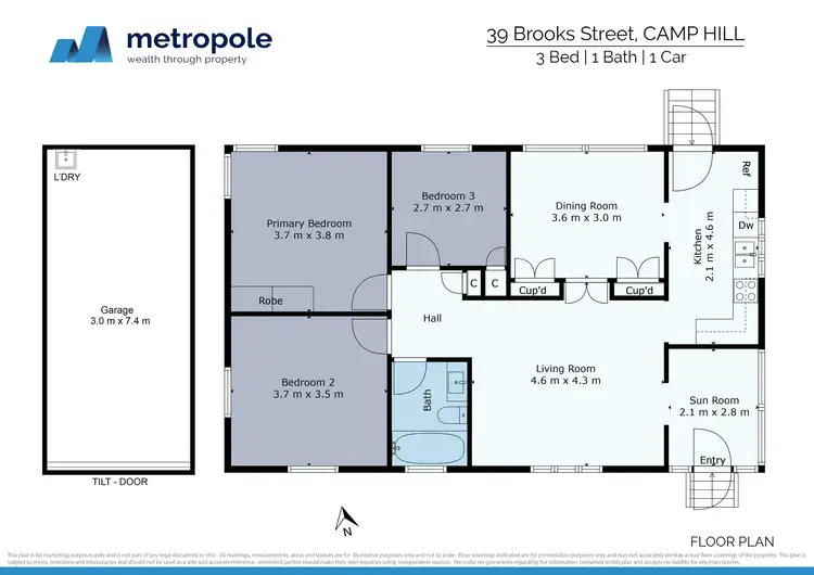 Floorplan of Homely house listing, 39 Brooks Street, Camp Hill QLD 4152