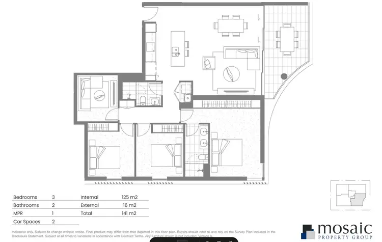 Floorplan of Homely apartment listing, 3B/17 The Esplanade, Maroochydore QLD 4558
