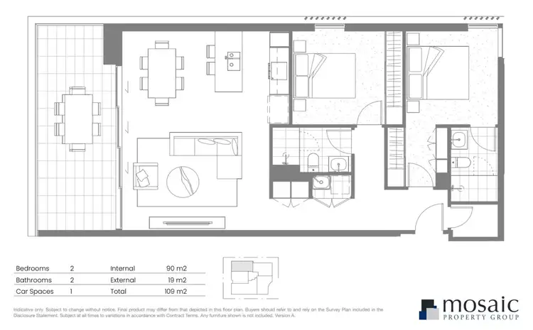 Floorplan of Homely apartment listing, 2B/17 The Esplanade, Maroochydore QLD 4558