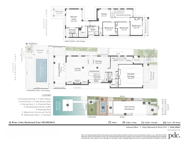 Floorplan of Homely house listing, 36 River Links Boulevard East, Helensvale QLD 4212