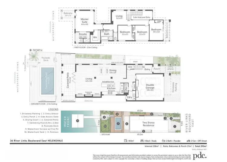 Floorplan of Homely house listing, 36 River Links Boulevard East, Helensvale QLD 4212