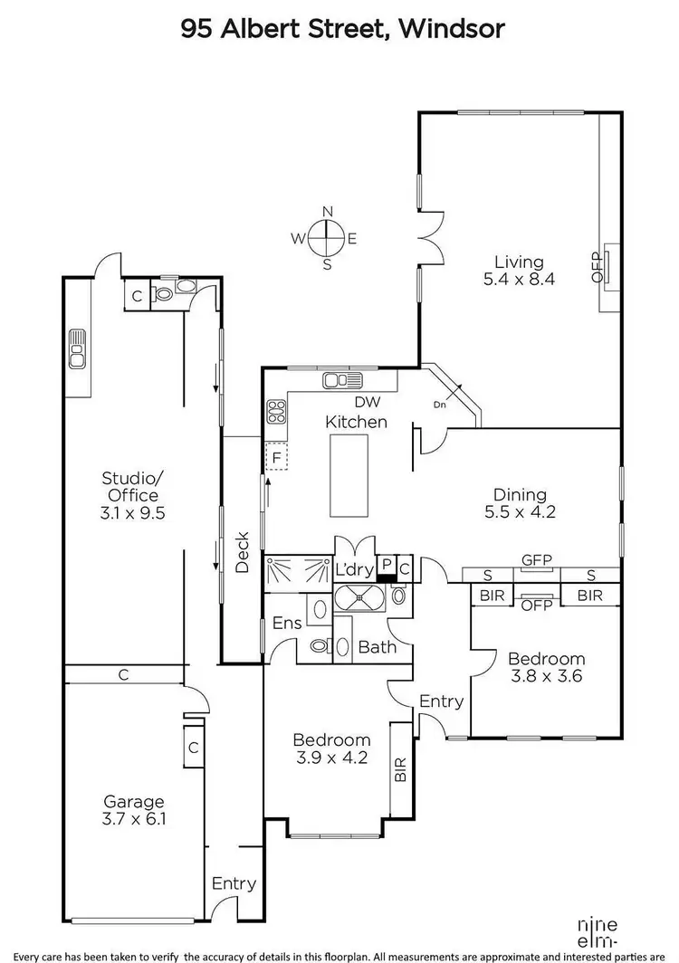 Floorplan of Homely house listing, 95 Albert St, Windsor VIC 3181