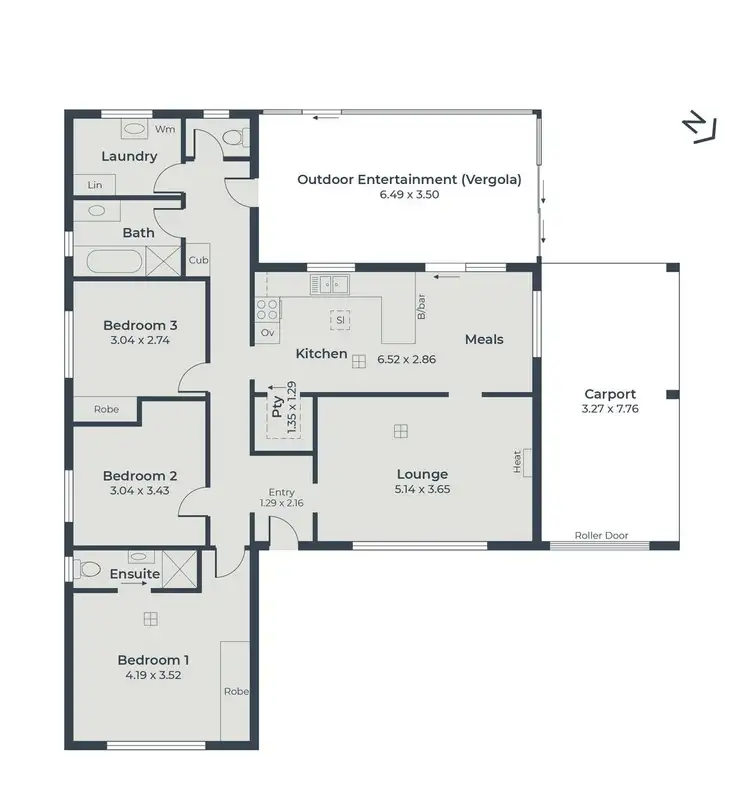 Floorplan of Homely house listing, 1 Gretel Crescent, Hallett Cove SA 5158