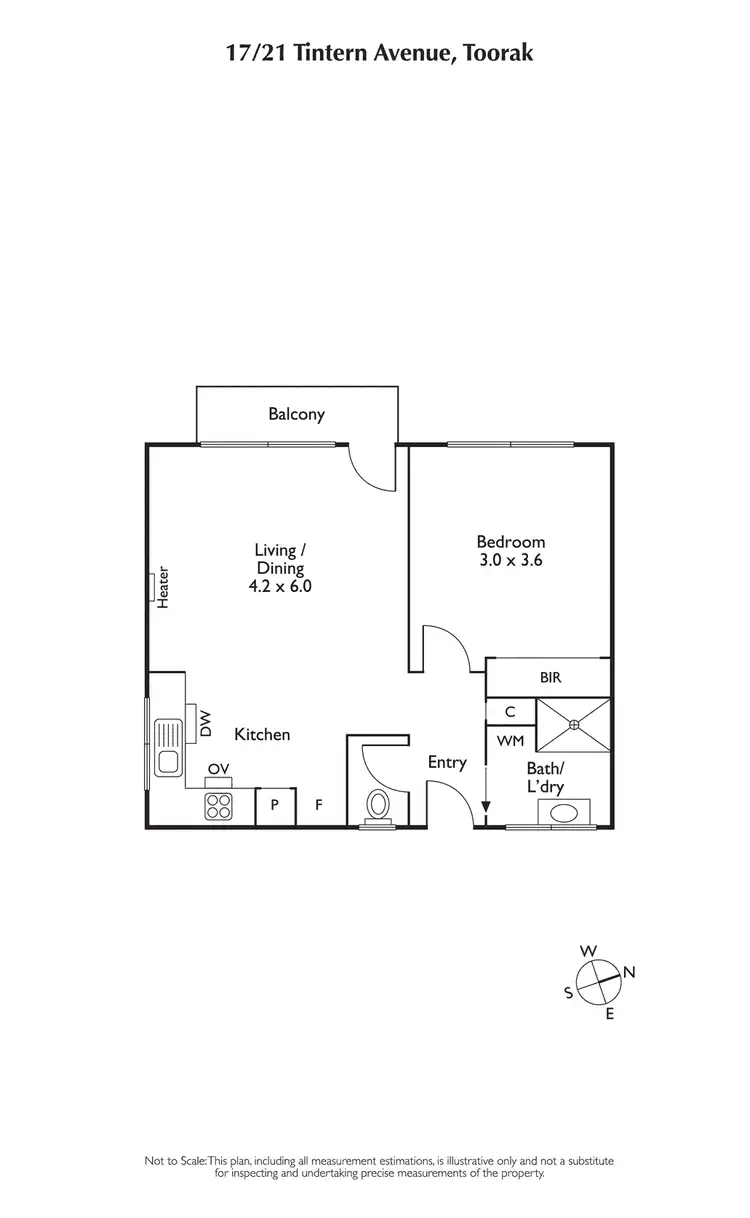 Floorplan of Homely apartment listing, 17/21 Tintern Ave, Toorak VIC 3142