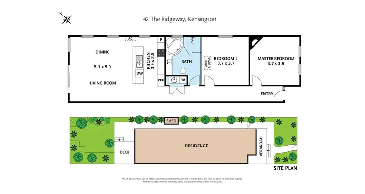 Floorplan of Homely house listing, 42 The Ridgeway, Kensington VIC 3031