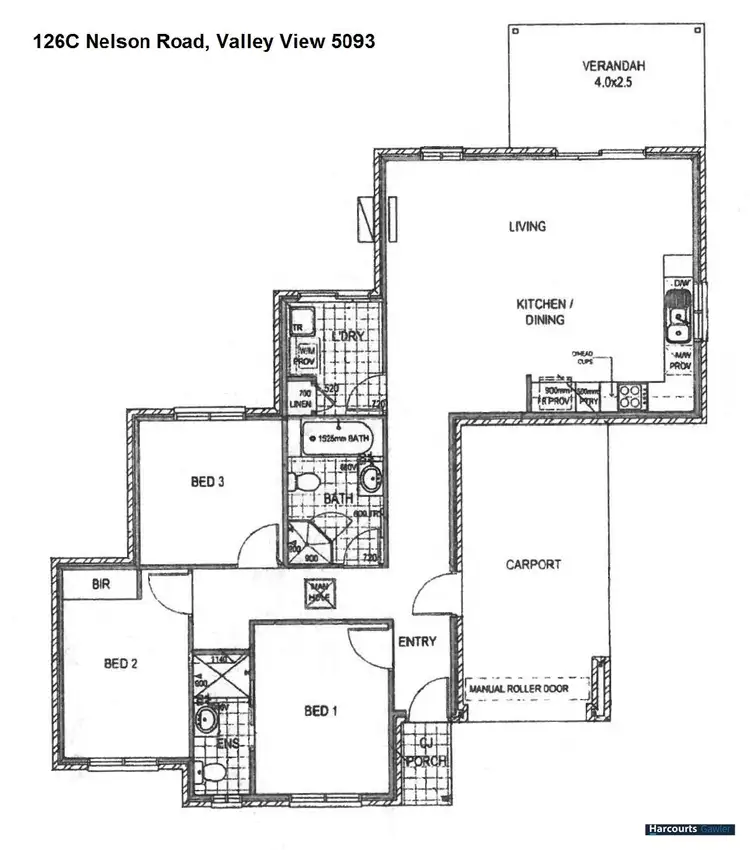 Floorplan of Homely house listing, 126C Nelson Road, Valley View SA 5093