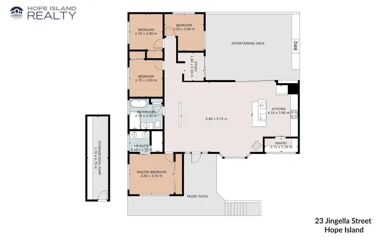 Floorplan of Homely house listing, 23 Jingella Street, Hope Island QLD 4212