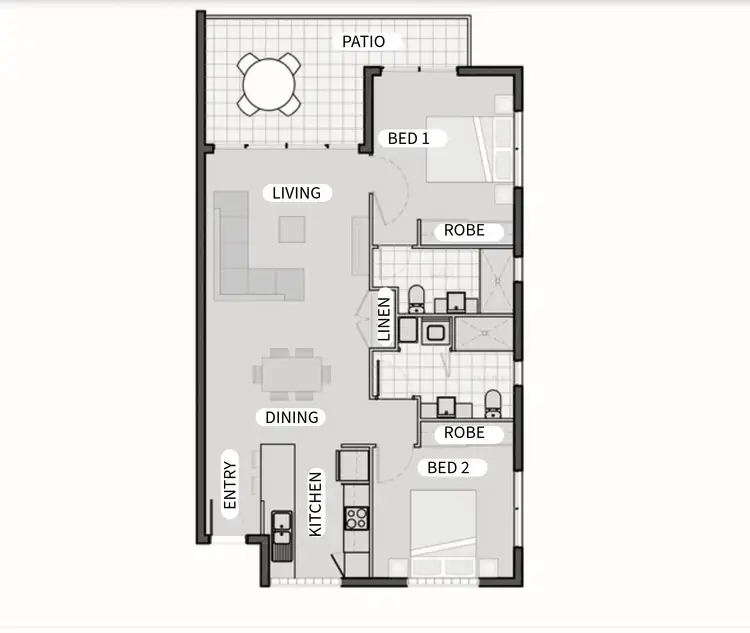 Floorplan of Homely apartment listing, Unit 5, 64 Tenby Street, Mount Gravatt QLD 4122