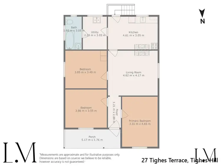 Floorplan of Homely house listing, 27 Tighes Terrace, Tighes Hill NSW 2297