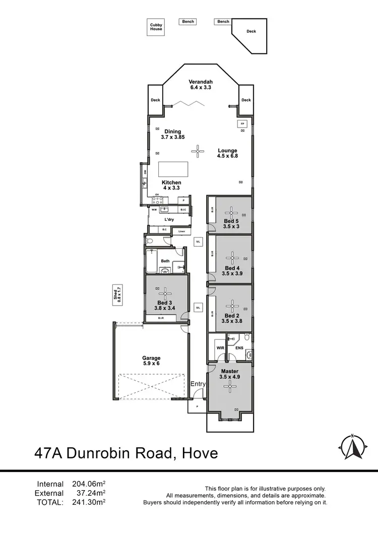 Floorplan of Homely house listing, 47A Dunrobin Road, Hove SA 5048