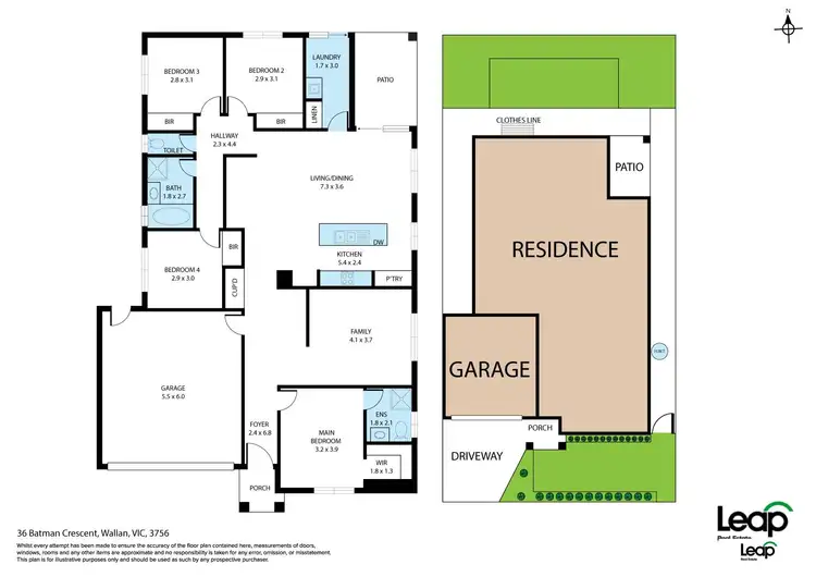 Floorplan of Homely house listing, 36 Batman Crescent, Wallan VIC 3756