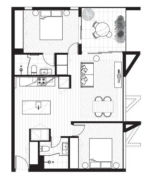 Floorplan of Homely house listing, 207/8 Bank Street, West End QLD 4101