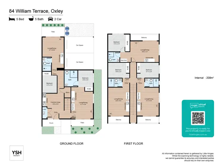 Floorplan of Homely apartment listing, 3/84 William Tce, Oxley QLD 4075