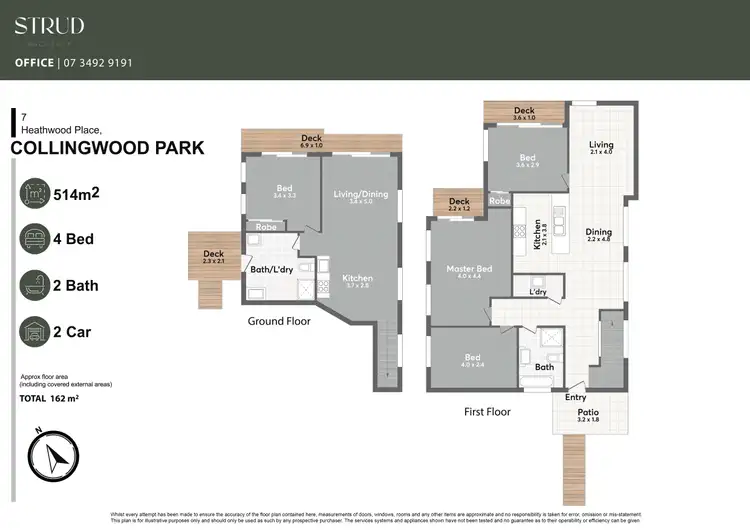 Floorplan of Homely house listing, 7 Heathwood Place, Collingwood Park QLD 4301
