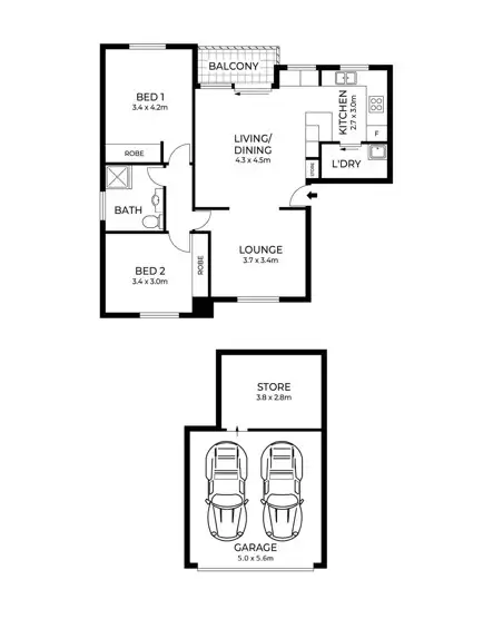 Floorplan of Homely apartment listing, 5/20 Kings Road, Five Dock NSW 2046