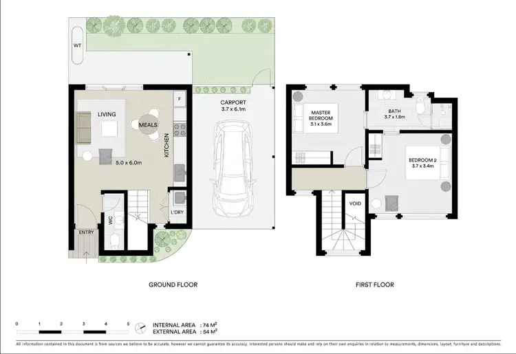 Floorplan of Homely townhouse listing, 6/10 Stanlake St, Footscray VIC 3011