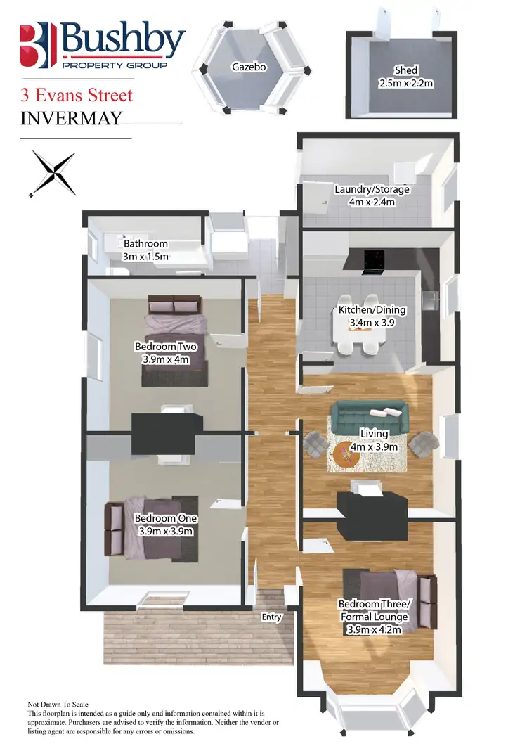 Floorplan of Homely house listing, 3 Evans Street, Invermay TAS 7248
