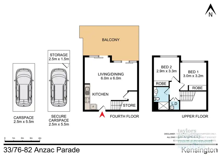 Floorplan of Homely apartment listing, 33/76-82 Anzac Parade, Kensington NSW 2033