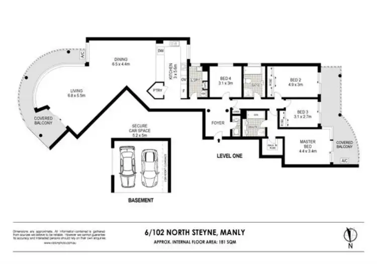 Floorplan of Homely apartment listing, 6/102 North Steyne, Manly NSW 2095