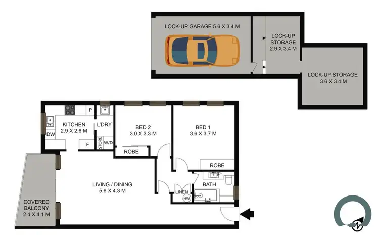 Floorplan of Homely apartment listing, 11/66 OSBORNE ROAD, Manly NSW 2095