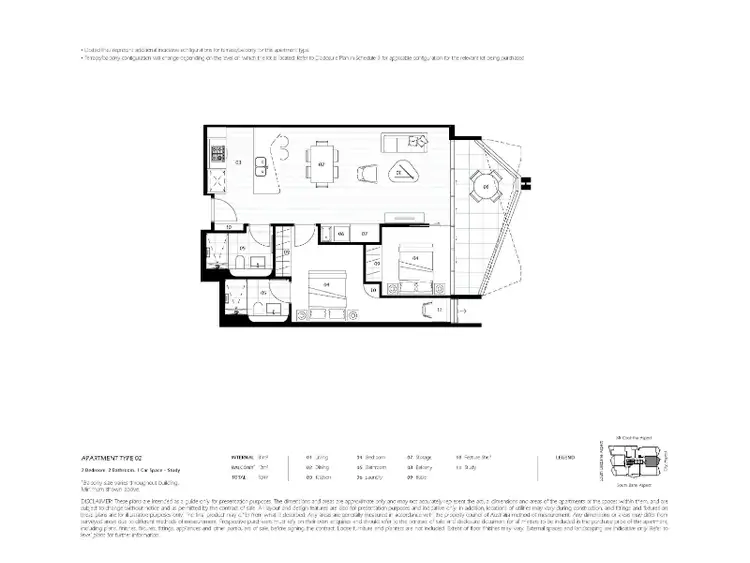 Floorplan of Homely apartment listing, 902/66 Hope Street, South Brisbane QLD 4101