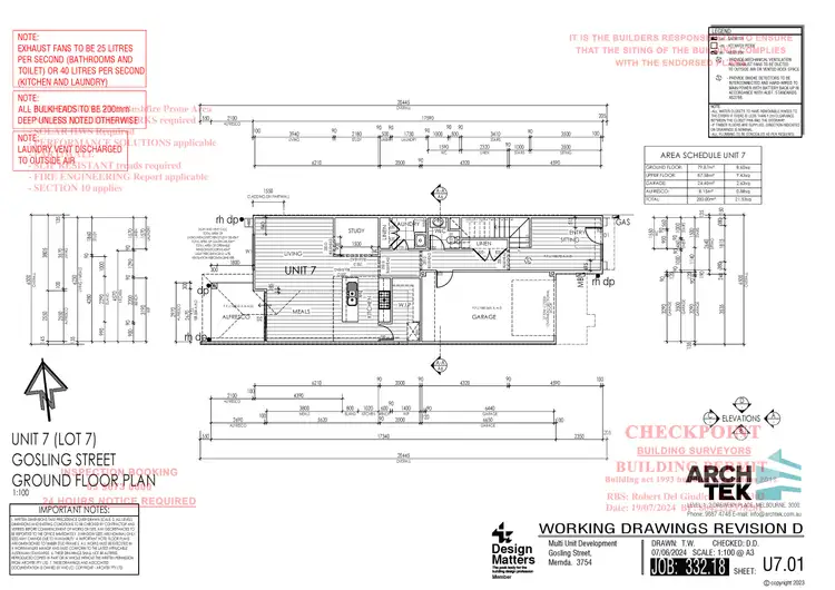 Floorplan of Homely townhouse listing, 7 Gosling Street, Mernda VIC 3754