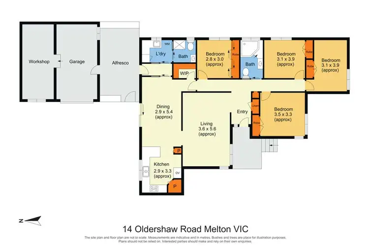 Floorplan of Homely house listing, 14 Oldershaw Road, Melton VIC 3337