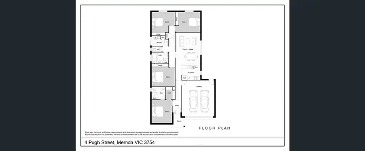 Floorplan of Homely house listing, 4 Pugh Street, Mernda VIC 3754