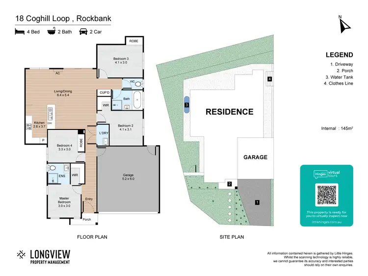 Floorplan of Homely house listing, 18 Coghill Loop, Rockbank VIC 3335