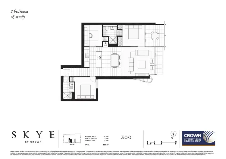 Floorplan of Homely apartment listing, 300/211 Pacific Highway, North Sydney NSW 2060