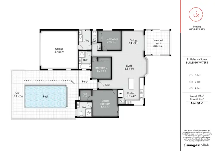 Floorplan of Homely house listing, 21 Ballerina Street, Burleigh Waters QLD 4220