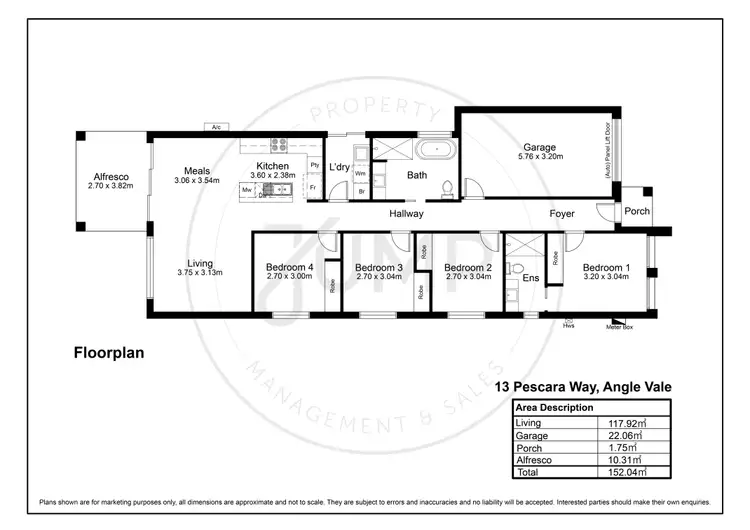 Floorplan of Homely house listing, 13 Pescara Way, Angle Vale SA 5117