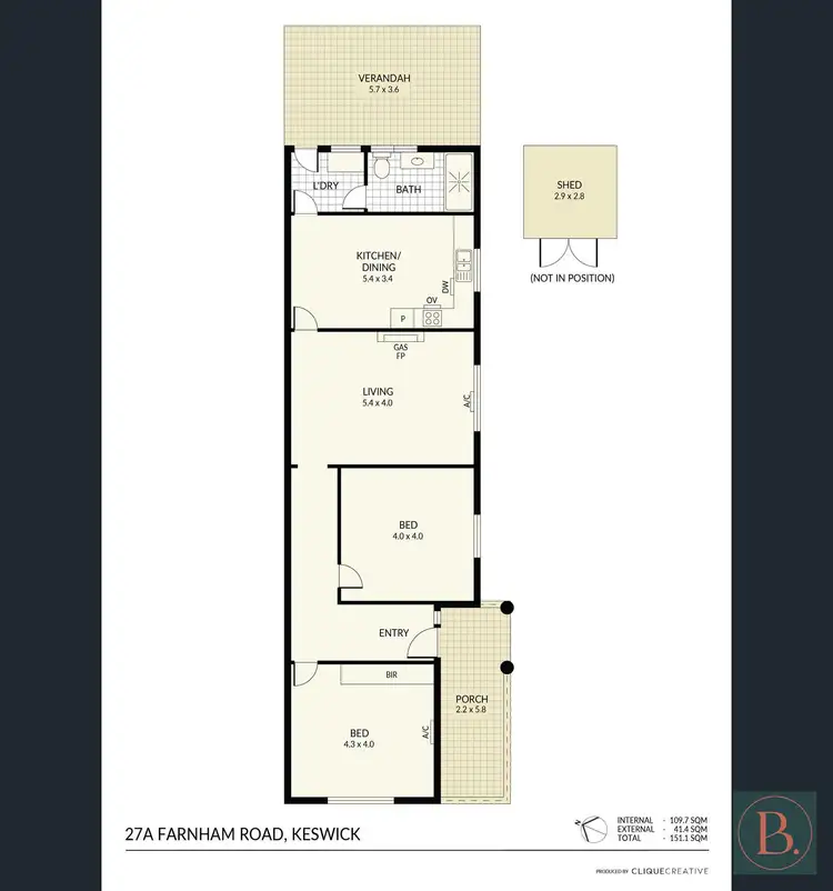Floorplan of Homely house listing, 27A Farnham Road, Keswick SA 5035