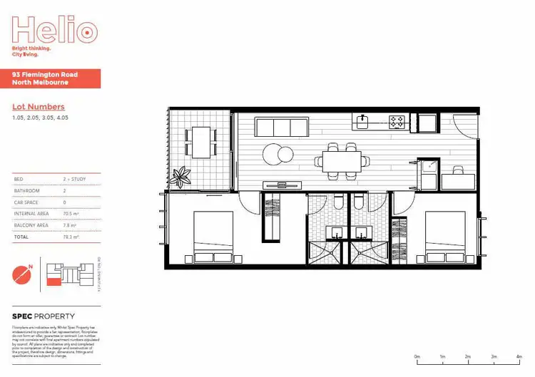 Floorplan of Homely apartment listing, 105/91-93 Flemington Road, North Melbourne VIC 3051